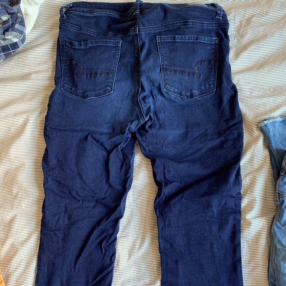 Dark Blue Skinny American Eagle Jeans - Picture 1 of 3